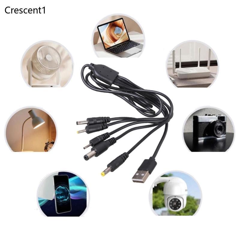 Dây sạc USB 5V CRE USB sang 2 5x0 7mm 3 5x1 35mm 5 5x2 1mm 4 0x1 7mm 2 0x0 6mm