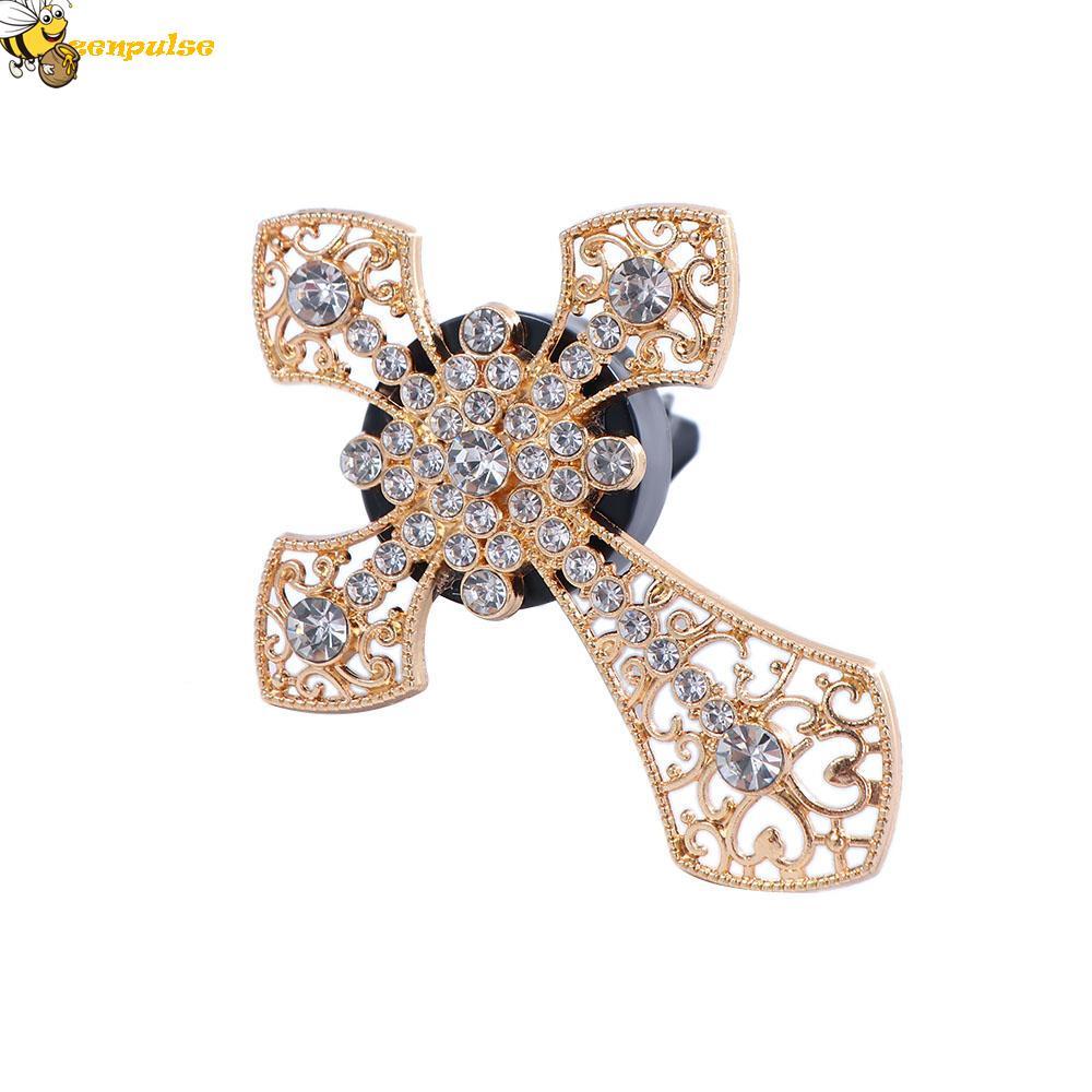 ZENPULSE Máy làm mát không khí ô tô Phụ kiện nội thất ô tô Cross Jesus Cross Crucifixion Conditionin