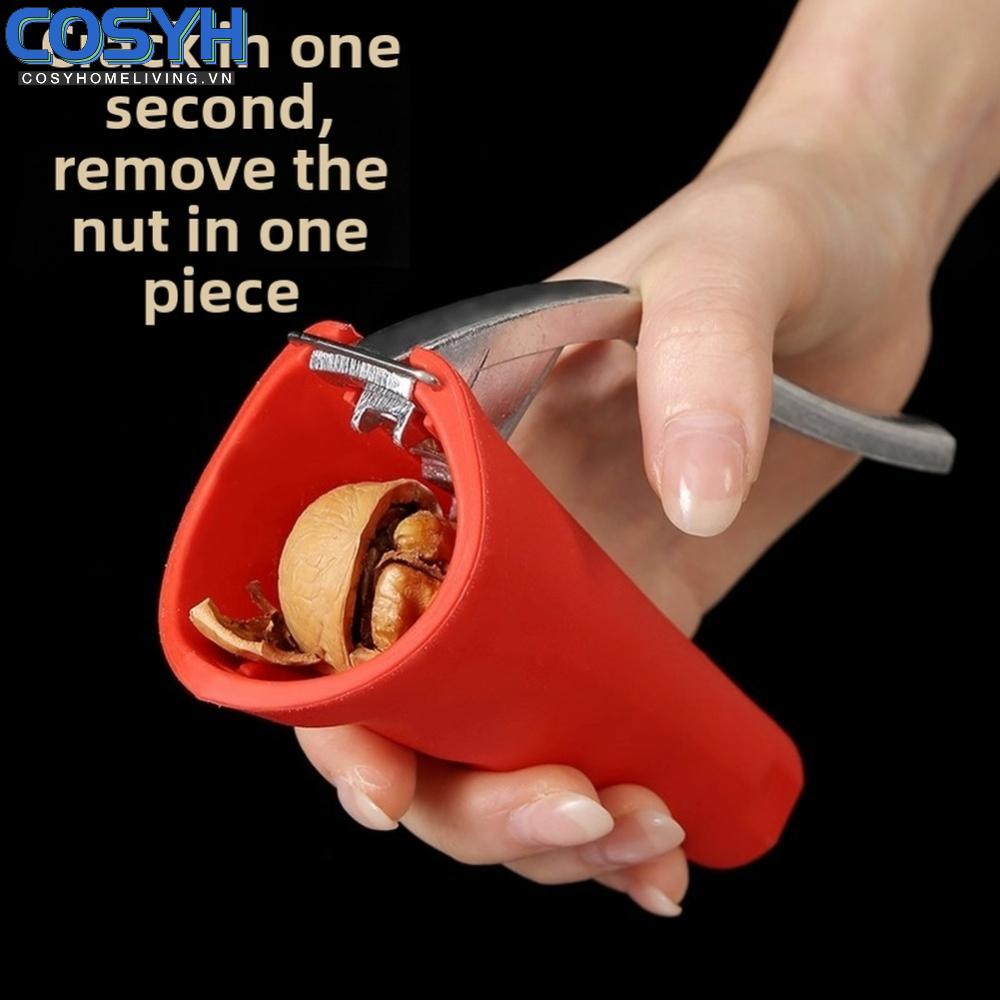 <cosyh>Durable Stainless Steel Nut Cracker for Walnuts Hazelnuts and Pecans Easy to Use