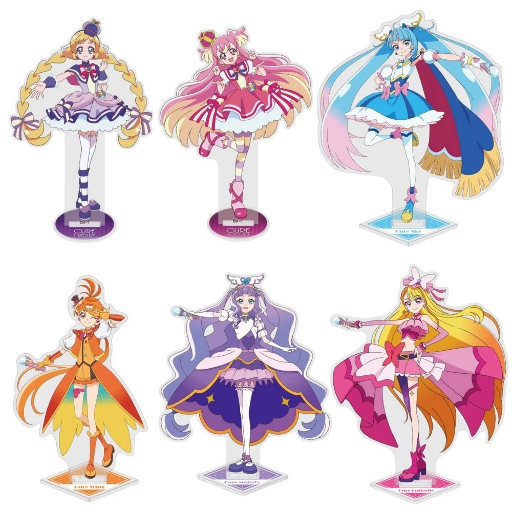 Mô hình Standee anime Precure Hirogaru Sky Wonderful Precure Cure Sky Nyami Lillian mica trang trí d