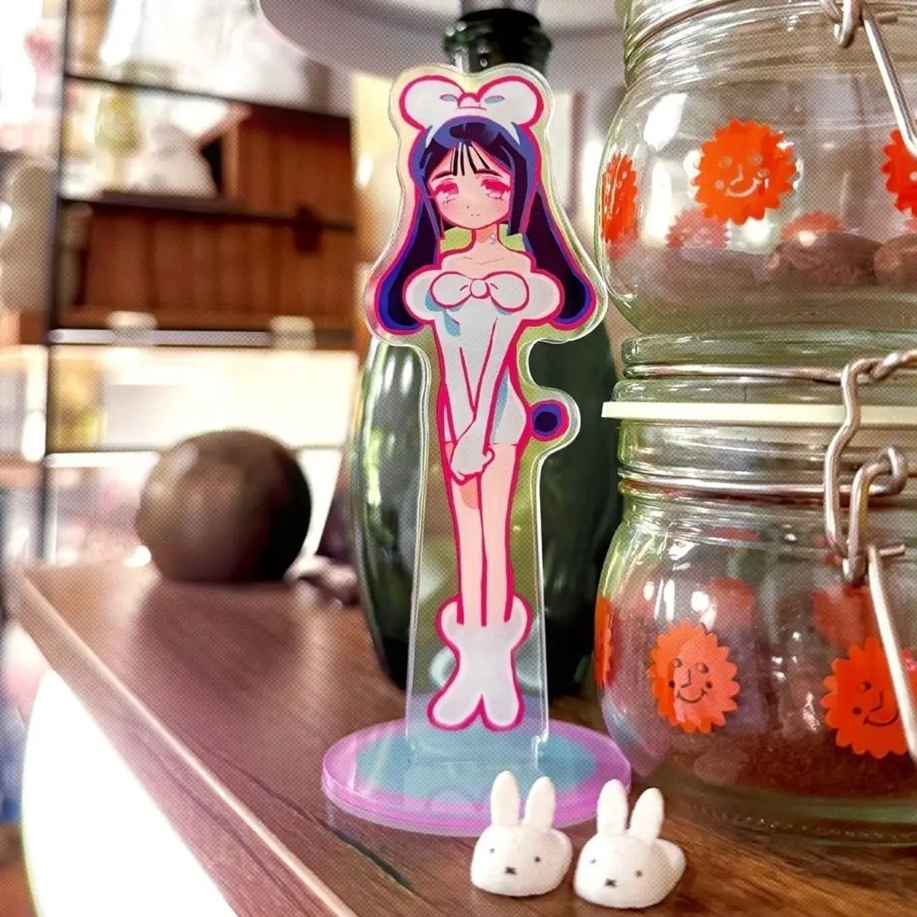 Standee Alien Stage Luka thỏ mô hình acrylic anime ALNST trang trí bàn học xinh xắn móc khóa acrylic