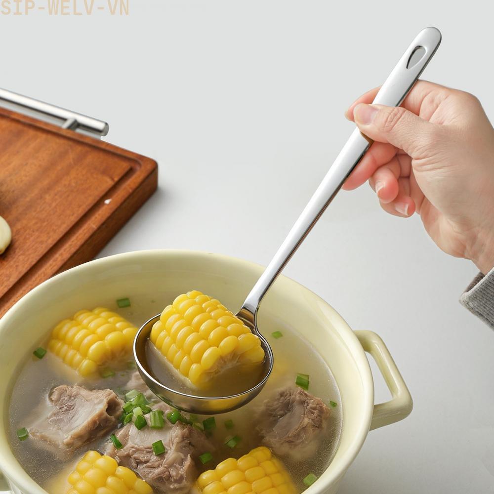 {WELV}316 Stainless Spoon 316 Stainless Steel Rust Resistant Comfortable Grip