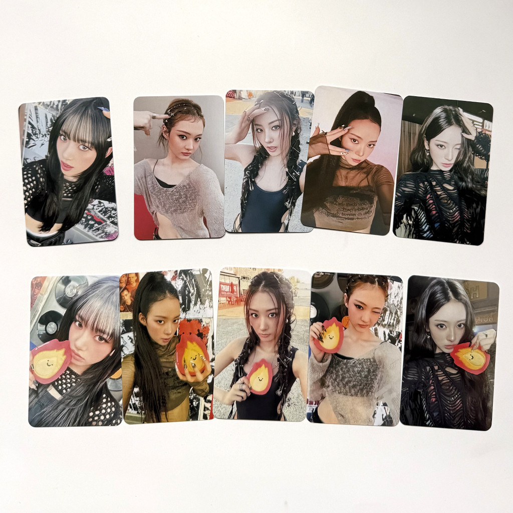 1-6 Chiếc MEOVV Lomo Cards BURNING UP MY EYES OPEN VVIDE Mini Album Light Stick Photocards KTOWN4U S