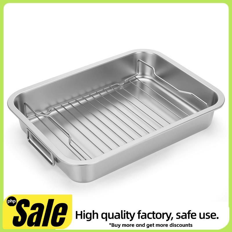 Chảo nướng bằng thép không gỉ cho lò nướng gà, rau củ, Lasagna