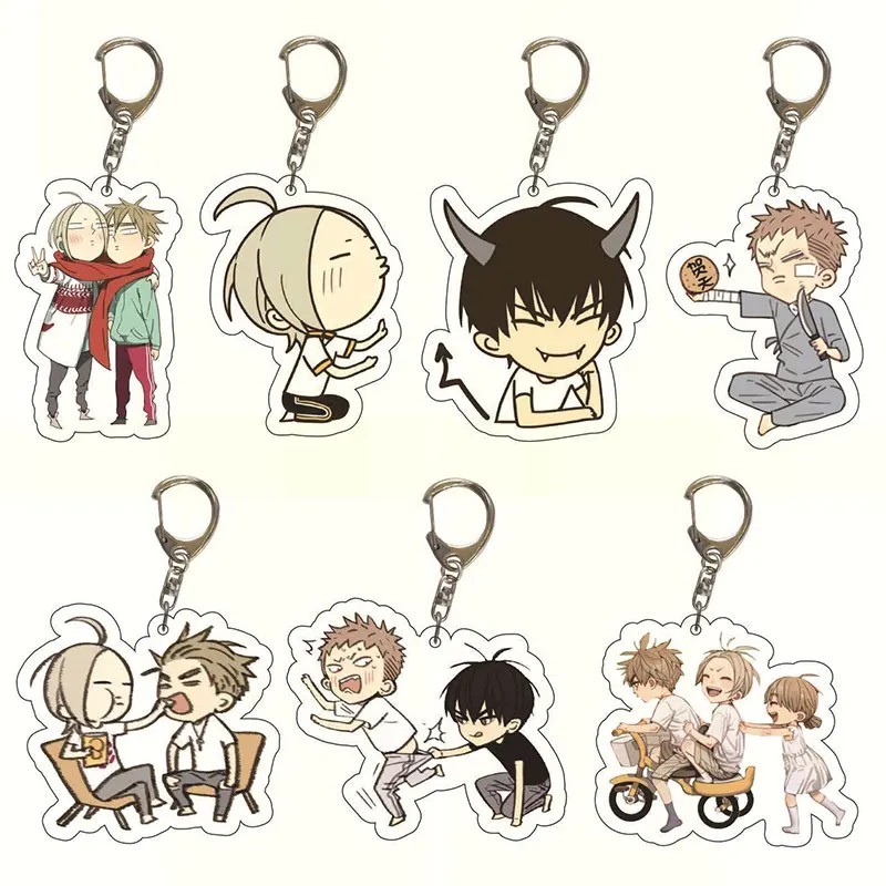 Móc khóa 19 Days Nineteen Days Boylove Kiến Nhất Triển Chính Hi Hạ Thiên Mạc Quan Sơn mica acrylic p