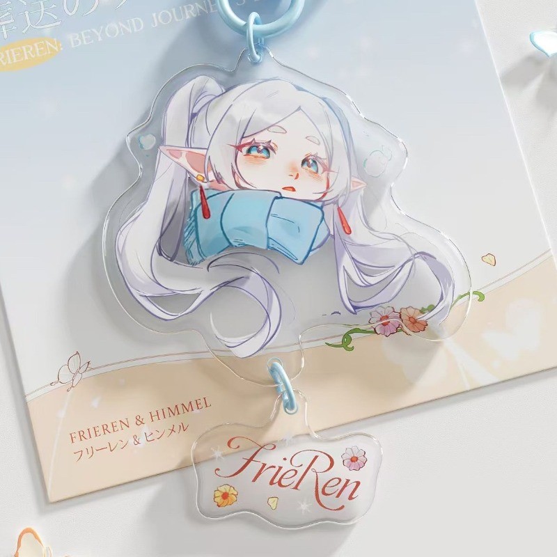 Frieren: Beyond Journey's End Keychain Car Bag Acrylic Exquisite Pendant Friend Brithday Gift Cospla