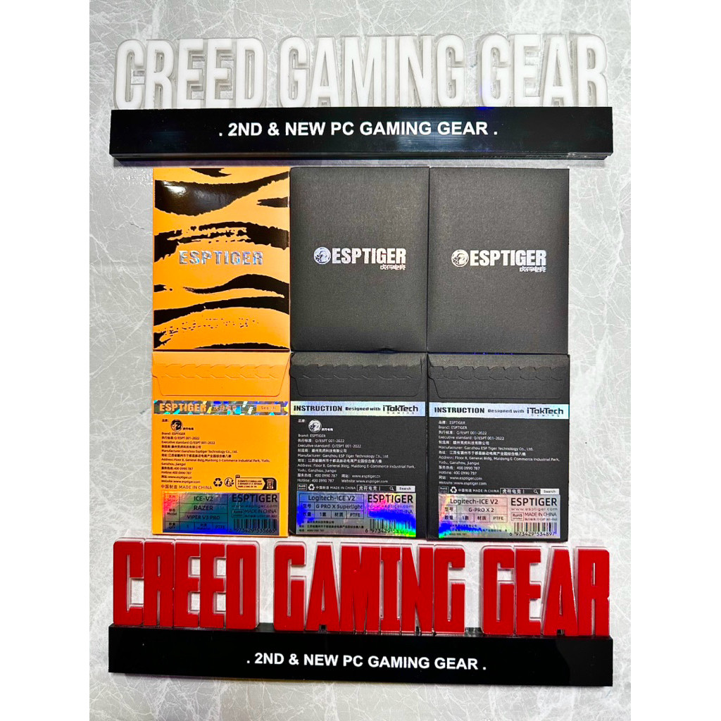 Tấm dán Mouse feet Tiger Ice cho Logitech Gpro X Superlight 1, 2, GPro Wireless, Viper V2 Pro, DA V3