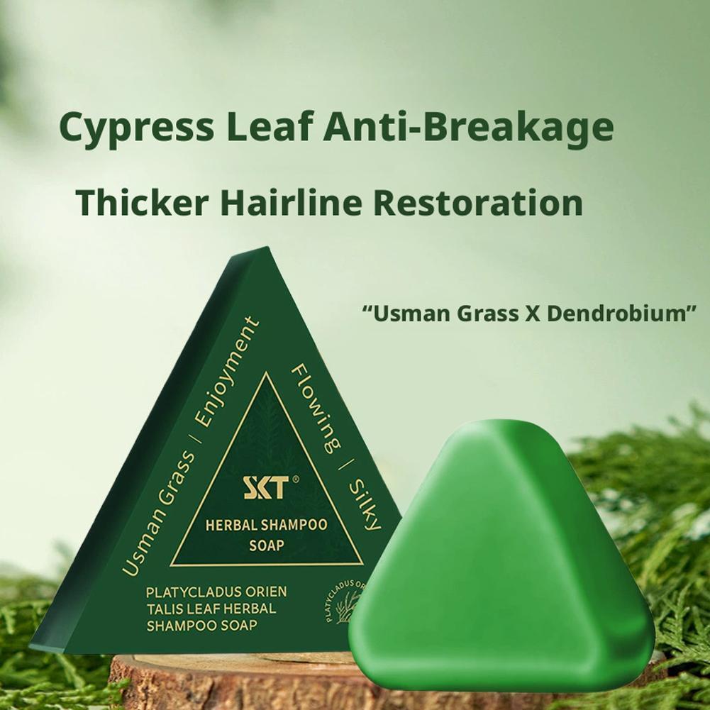 Usseman Dầu Gội Xà Phòng Polygonum Multiflorum Herbal Hair Anti Hair Bar Dầu Gội 100g Và P7v0