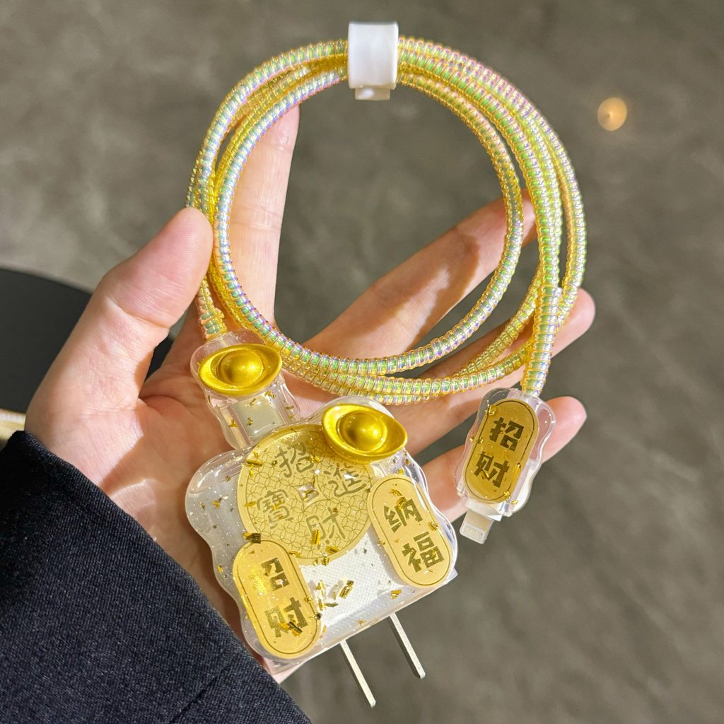 Thích hợp cho Vỏ bảo vệ bộ sạc Xiaomi 15 Vỏ bảo vệ cáp dữ liệu Xiaomi 14 / 13 Cáp cuộn dây 120w / 67