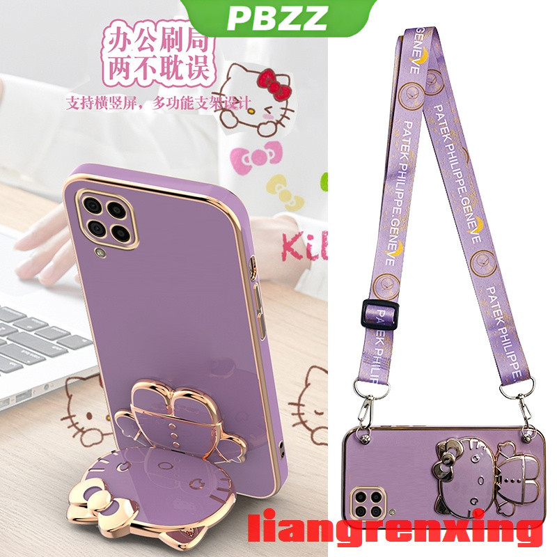 ốp điện thoại có dây đeo chéo ốp lưng samsung a12 samsung a22 4g Ốp Điện Thoại silicone Mềm Chống Số