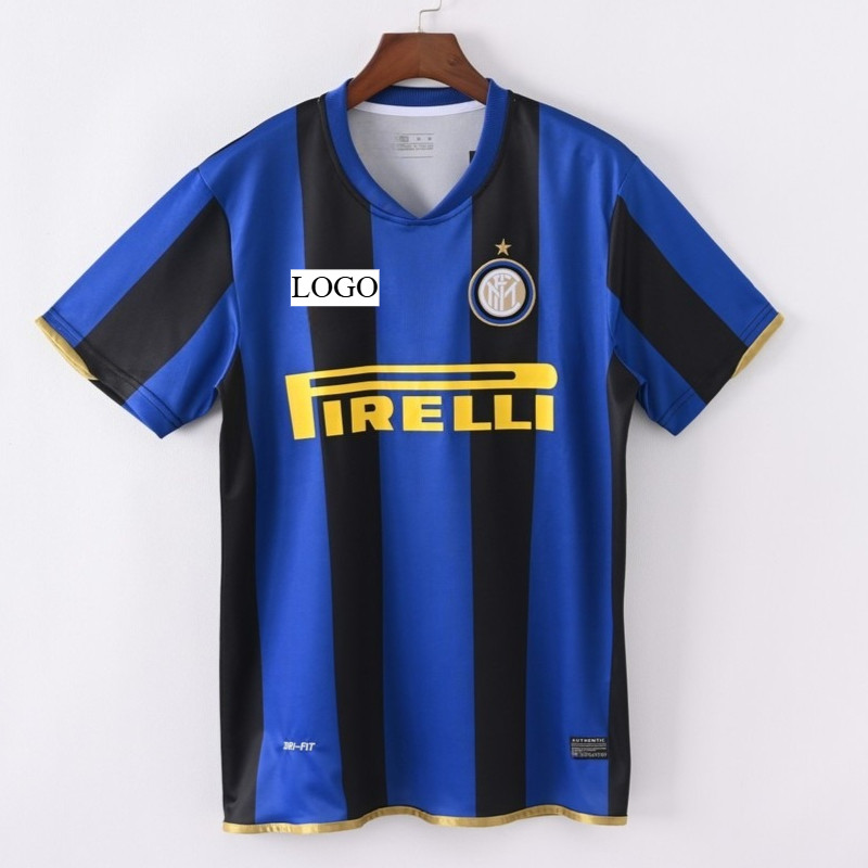 Áo bóng đá Away retro Inter Milan 2008/09, chất liệu cao cấp, tay ngắn