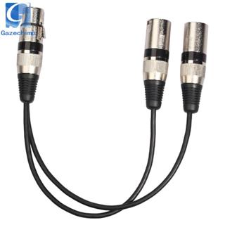 XLR Micro Splitter Dây 1 Nữ Đến 2 Nam Cân Bằng Cáp Miếng Dán Bộ Chuyển Đổi Âm Thanh Cho Hệ Thống Âm Thanh Rạp Hát Tại Nhà