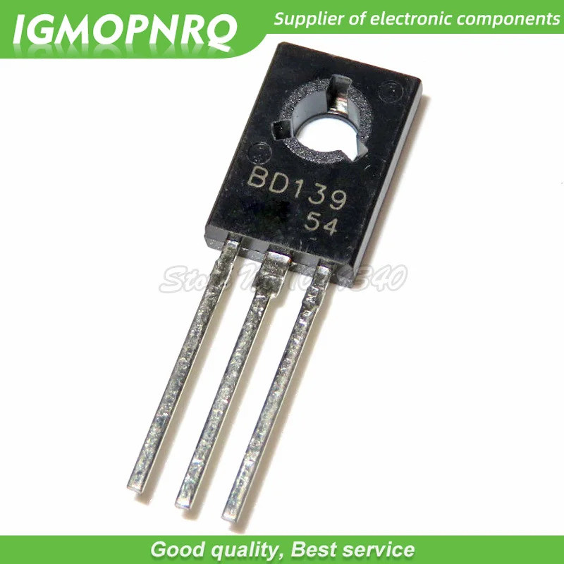Bộ 50 BD139 D139 TO-126 NPN 1.5A 80V NPN Epitaxial Triode Transistor Mới nguyên bản