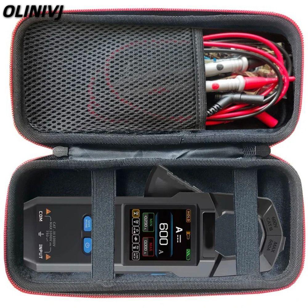 OLINIVJ Mang theo, Máy đo kẹp chống sốc lót xốp, Túi bảo vệ vỏ cứng đa năng chuyên nghiệp để bảo vệ 