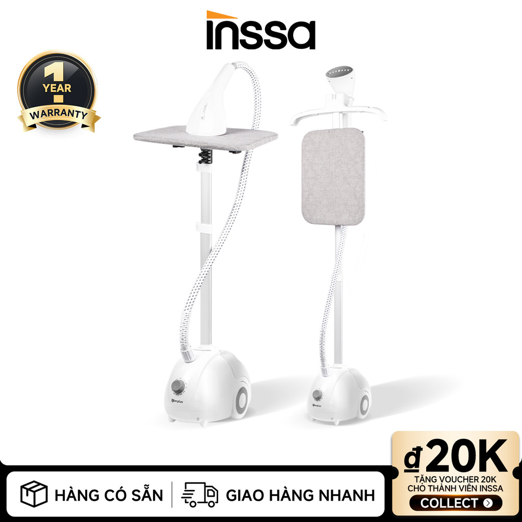 Inssa × Simplus Bàn Ủi Hơi Nước Đứng Công Suất Lớn 2000W Dung Tích 1.8L GTJH014 - Bảo Hành 1 Năm