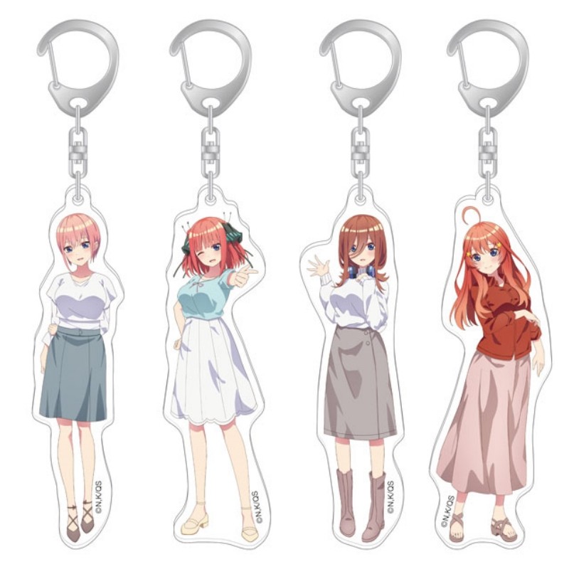 The Quintessential Quintuplets Acrylic Keychain Ichika Nakano Nino Miku Yotsuba Itsuki figure llaver