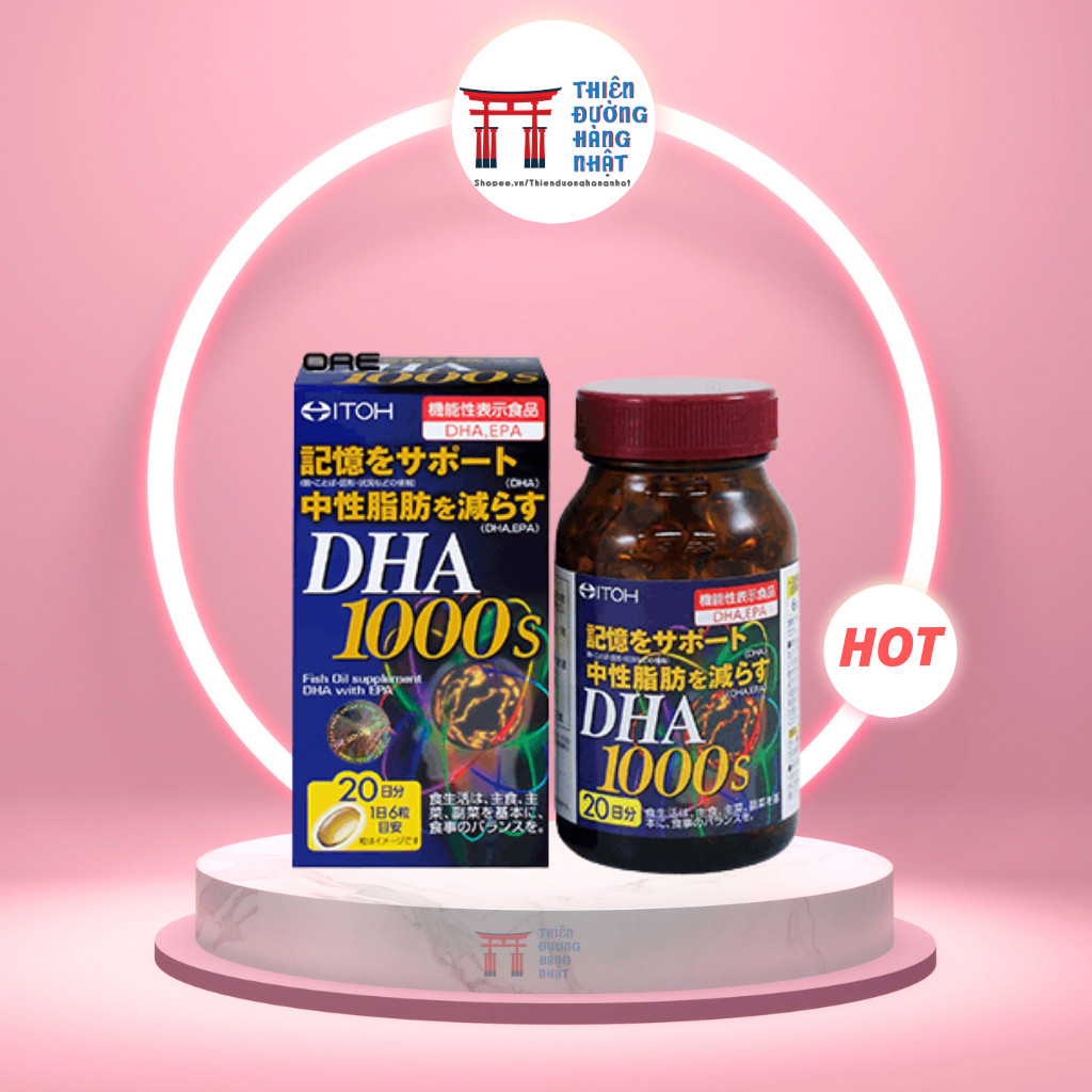 Bổ não DHA 1000mg Itoh Nhật Bản 120 Viên