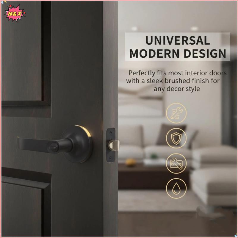 N & X Tắt Tiếng Núm Cửa Lo Set Lo Với 3 Phím Tay Cầm Hợp Kim Nhôm Lo Cho Phòng Ngủ.