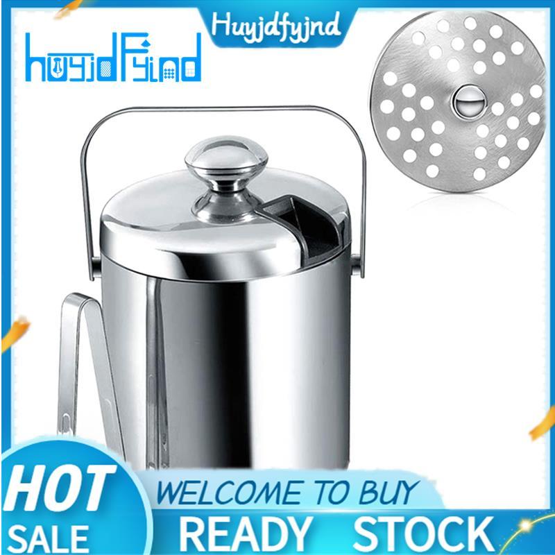 Xô đá có nắp, Xô đá hai lớp có nắp, bằng thép không gỉ, Xô đá cách nhiệt 1,3 lít