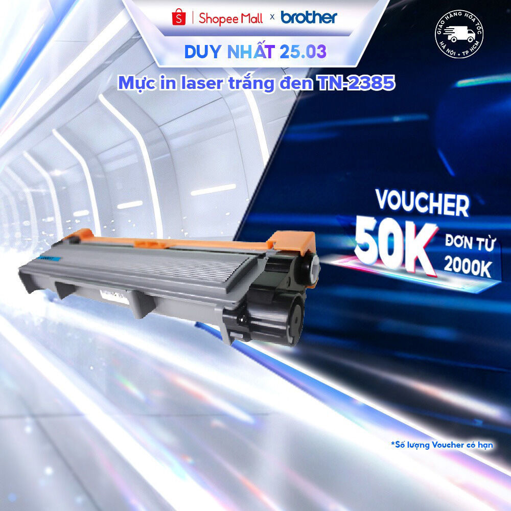 Mực in laser 2,600 trang Brother TN-2385