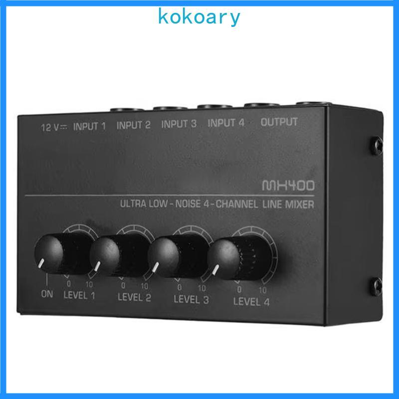 KOK Sử dụng rộng rãi Bộ khuếch đại âm thanh 4 trong 1 Bộ khuếch đại tai nghe MX400 4 trong 1 với cấu