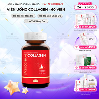 Collagen Sắc Ngọc Khang thế hệ mới 100% từ Nhật Bản [Hộp 60 viên]