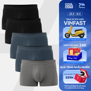 Combo 5 quần lót sịp nam Trunk Cotton co giãn thoải mái Coolmate (màu ngẫu nhiên)