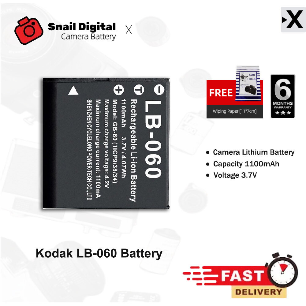Pin máy ảnh Kodak LB-060 cho máy ảnh AZ361 AZ362 AZ501 AZ521 AZ522 KODAK Mới