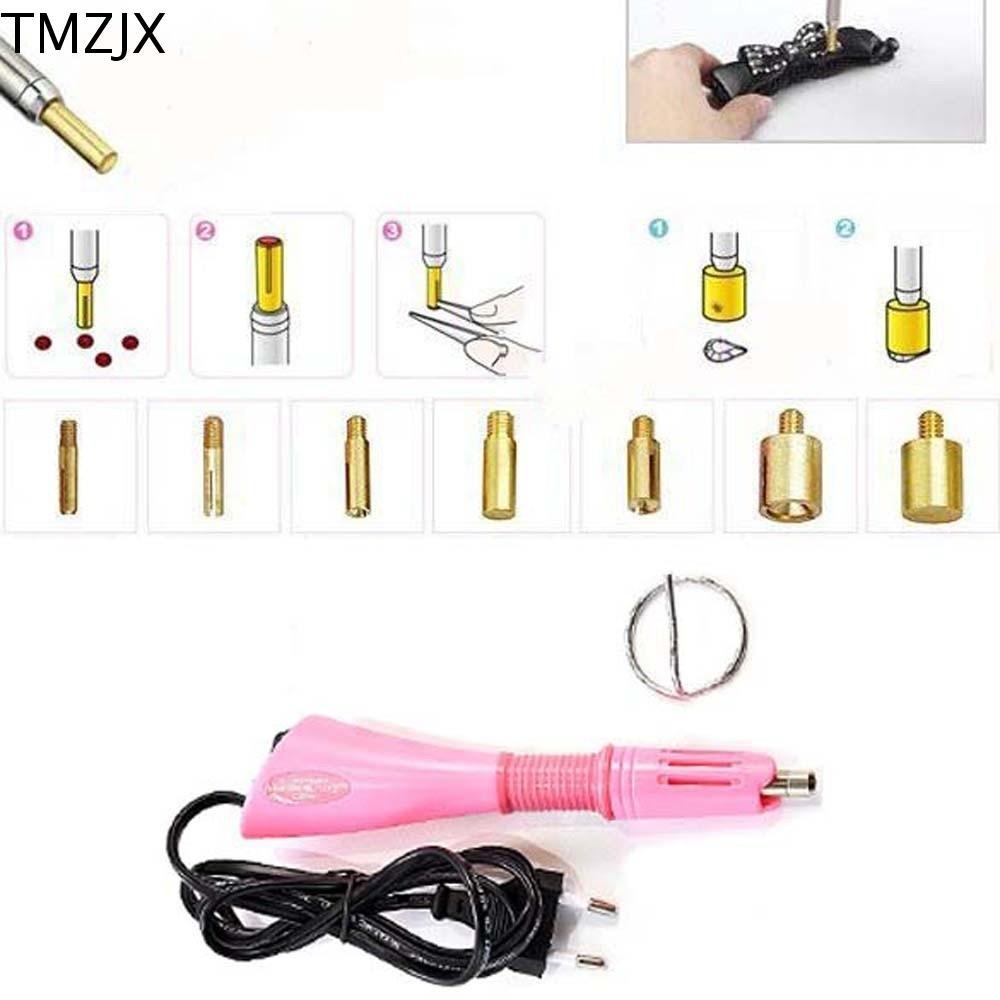 TMZJX 9 chiếc Dụng cụ bôi kim cương giả cố định nóng, Công cụ đính đá khảm DIY tiện dụng, Có thể tha