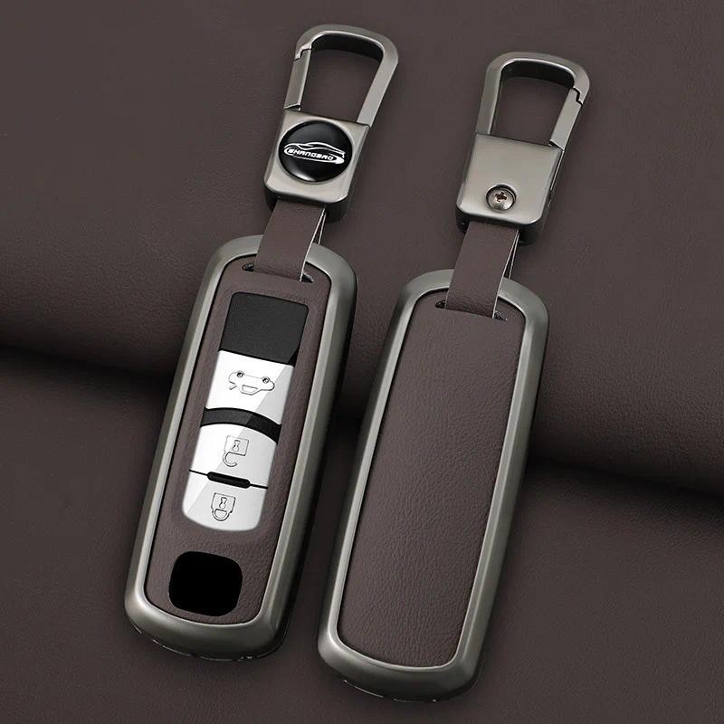 Ốp Chìa Khóa Mazda Cao Cấp Da PU Móc Khóa Túi Cho Xe Mazda 2 3 6 CX3 CX5 CX7 CX9 Mô Hình Vỏ Bảo Vệ C