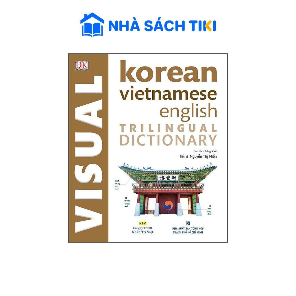Sách Korean Vietnamese English Trilingual Dictionary - Nhân Trí Việt
