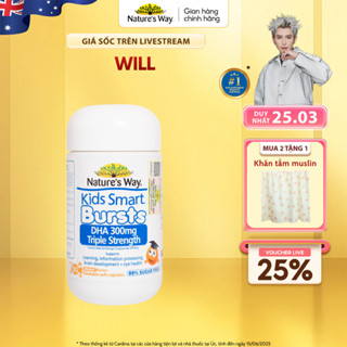 DHA Tú Tài Nature's Way - DHA 300mg Bổ Sung Dầu Cá Cô Đặc Omega 3 RTG Hàm Lượng Cao Cho Bé - Hộp 50 Viên