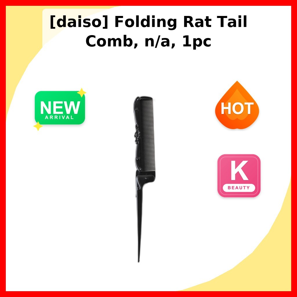 [daiso] Lược đuôi chuột gấp, n / a, 1 cái / Lược gấp Hàn Quốc / Phần chính xác / Chính hãng 100% của
