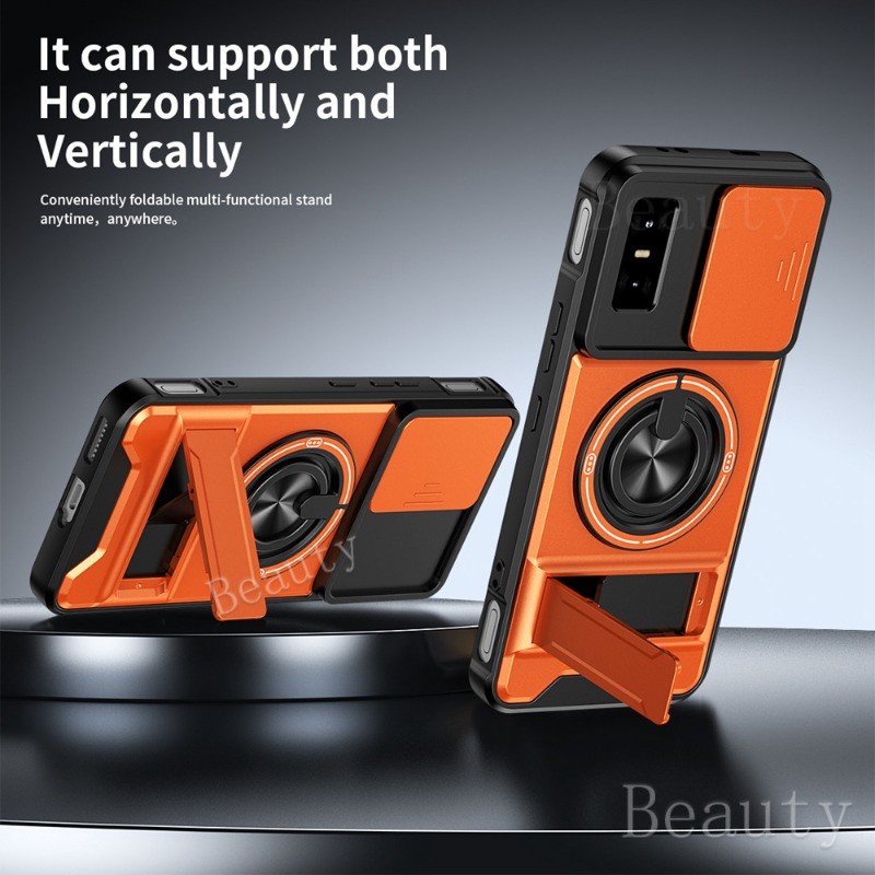 Vỏ Giáp Cho Infinix GT 30Pro 30 20 Pro GT20Pro GT30 GT30Pro Camera Trượt Đôi Giá Đỡ Bảo Vệ Vỏ Cho In