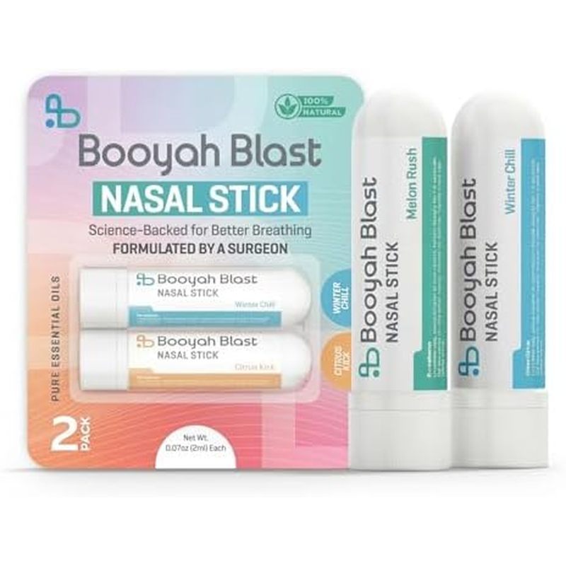 Ống hít mũi, Ống hít mũi tự nhiên, Ống hít Menthol, Ống hít mũi loại mới (2 chiếc-WM)