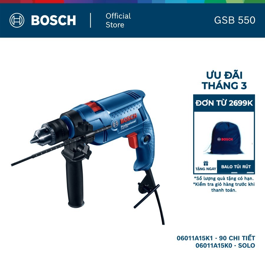 Máy khoan động lực Bosch GSB 550