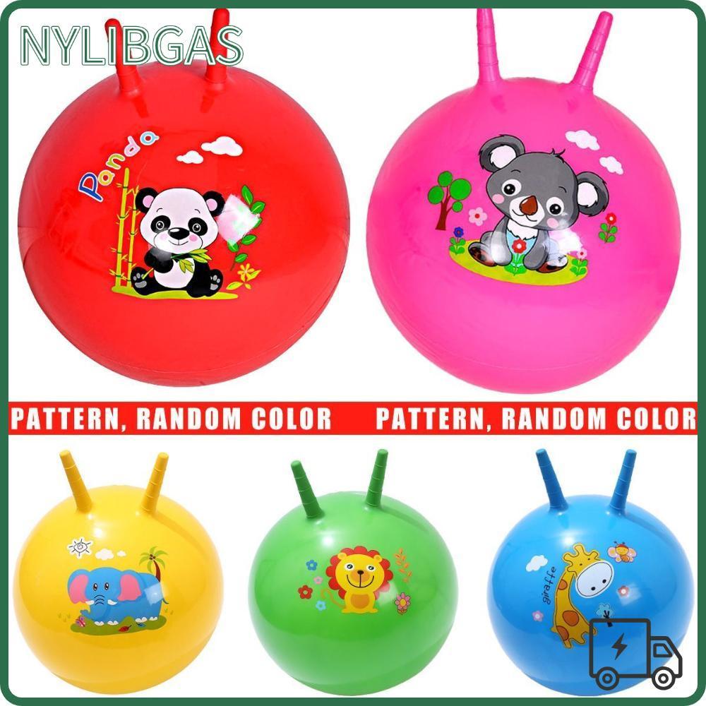 NYLIBGAS 45CM Kids Space Hopper Jump Games Độ đàn hồi cao Thể thao ngoài trời Màu sắc ngẫu nhiên Bón
