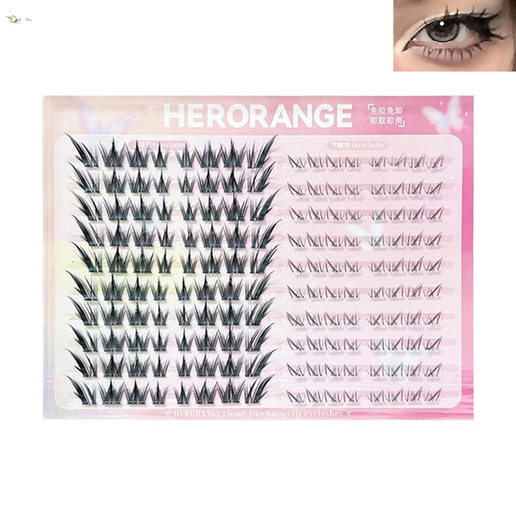 Cụm lông mi không keo 5-14mm - Lông mi Anime mềm để trang điểm tại nhà