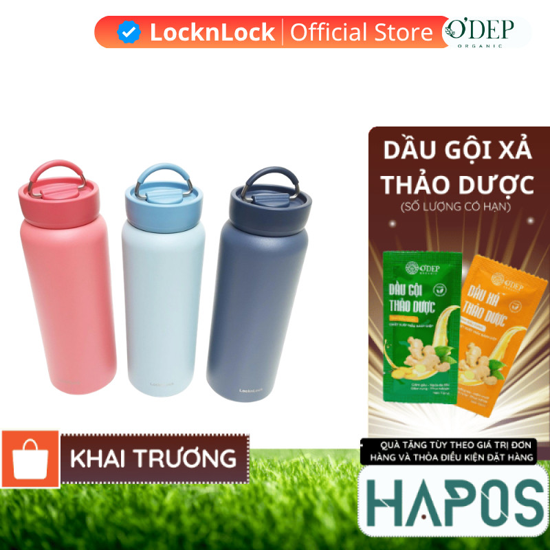 Bình giữ nhiệt LocknLock 900ml cao cấp Jumbo Tumbler Chính hãng LHC4300   - HAPOS HOF