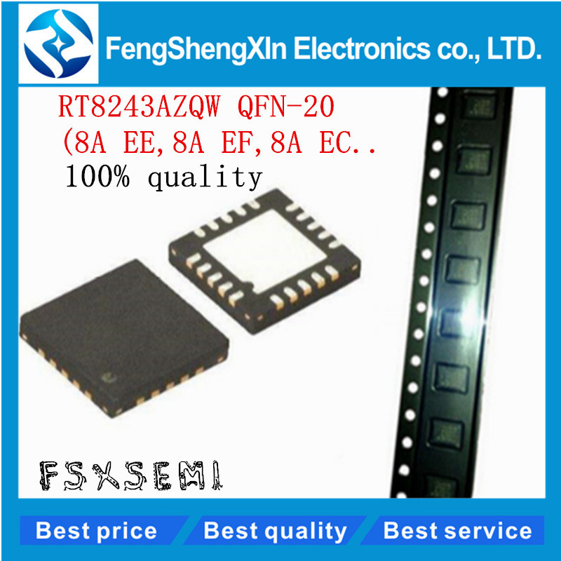 10 Cái / lốc 100% Mới RT8243AZQW RT8243A (8A EE, 8A EF, 8A EC...) Chip QFN-20