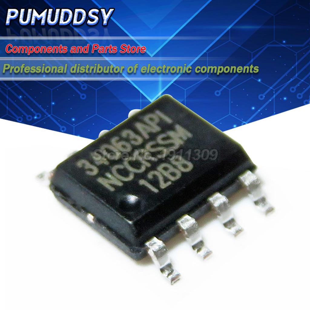 Bộ 50 MC34063 MC34063A MC34063API 34063 SOP8 Chip Mới Bán Buôn