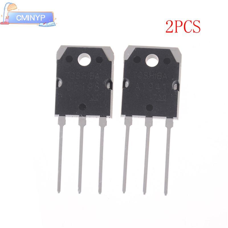 CMINYP 1 cặp (2 chiếc) 2SA1941 & 2SC5198 TOSHIBA Transistor A1941 & C5198 rỗng