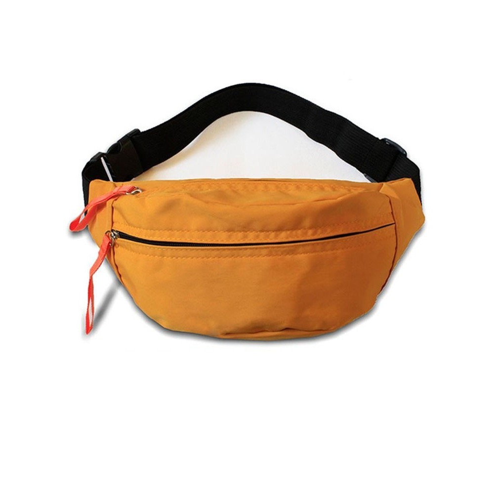 Spot Goods#Men's and Women's Waist Bag Medium Fashion Casual Crossbody Oxford Fabric Multi-layer Out