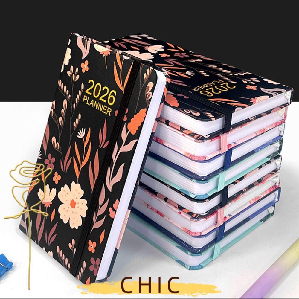 CHIC 2026 Pocket Planner, Jan.2026 - Dec.2026 Lịch bỏ túi hàng tuần và hàng tháng 2026, Lịch trình c