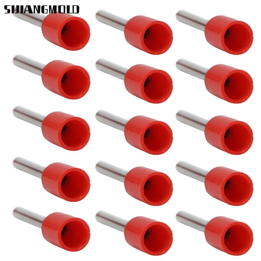 SIJIANGMOLD 1000 Chiếc Thiết Bị Đầu Cuối Ferrules Cách Nhiệt, Bộ Đầu Nối Ferrule Dây Đỏ E0510 / E051