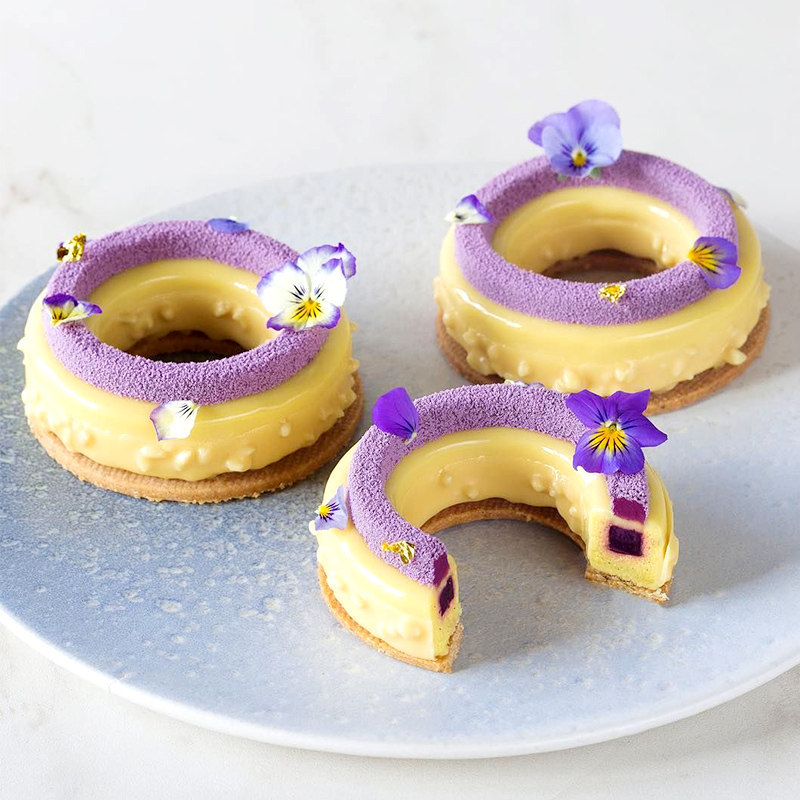 Donut Mousse Khuôn Silicon Kem Khuôn Silicon 6 Vòng Tròn Khuôn Bánh