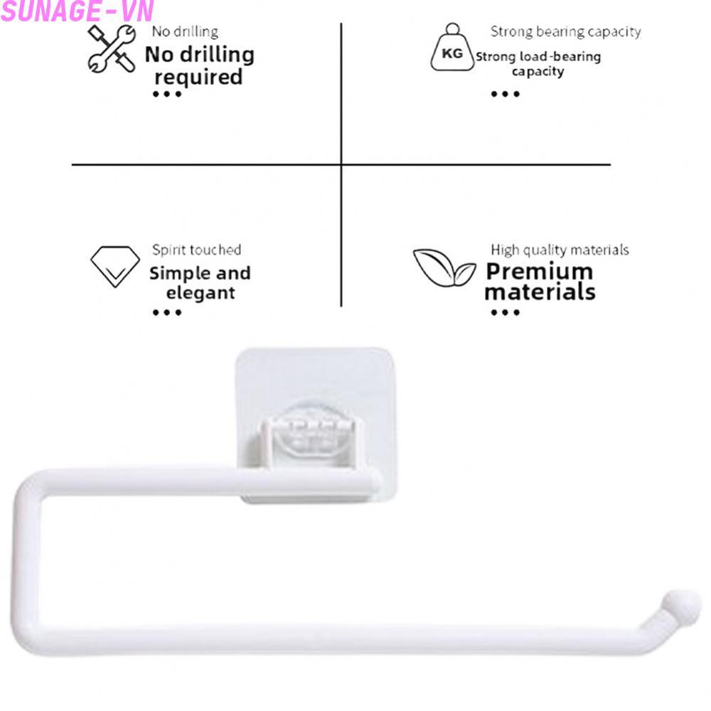 【SUNAGE】Self Adhesive Paper Towel Holder for Kitchen Wall Mounted Space Saving Organizer【HOT Fashion