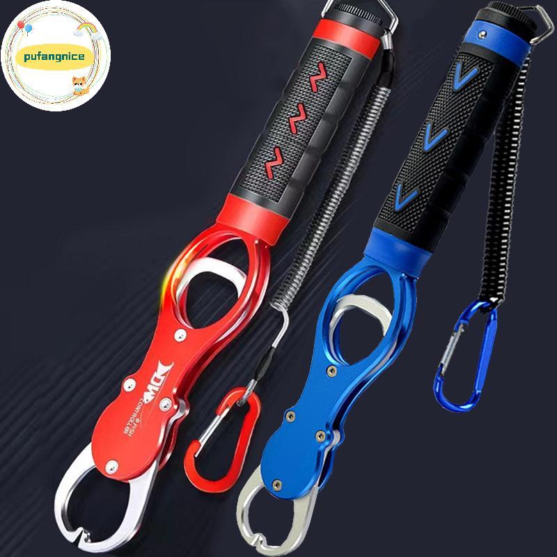Pufangnice Fishing Gripper Lip Grippers Fishing Fish Grabber Tool Kẹp môi có trọng lượng Chống rỉ sé