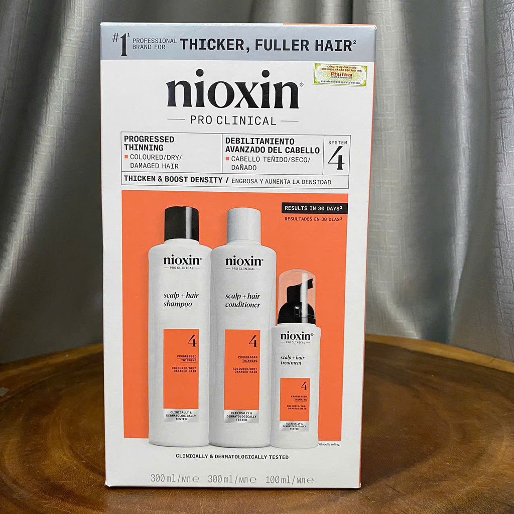 NIOXIN HỆ THỐNG 4 - BỘ DẦU GỘI NIOXIN TRIALKIT CHỐNG RỤNG TÓC ( HỆ THỐNG 4) size lớn