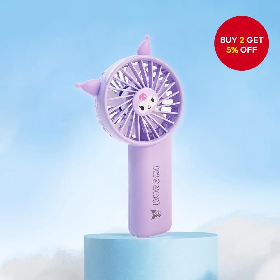 Quạt Làm Mát Cầm Tay MINISO Sanrio Series Đáng Yêu 1800mah Quạt Mini Kuromi Theo Chủ Đề Di Động Kipa